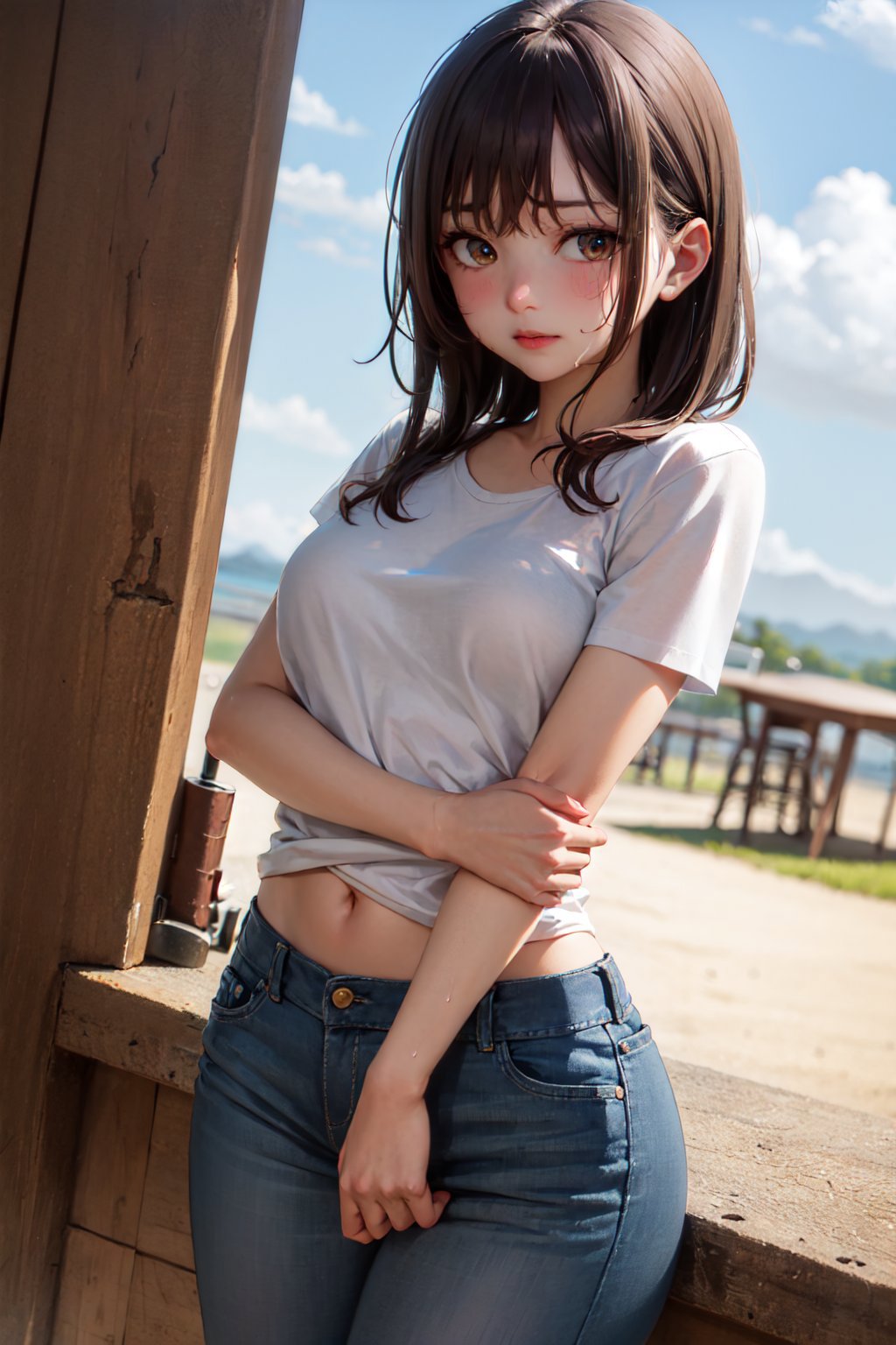 手放在自己的手臂上 | 姿势/Hand on Own Arm | Pose