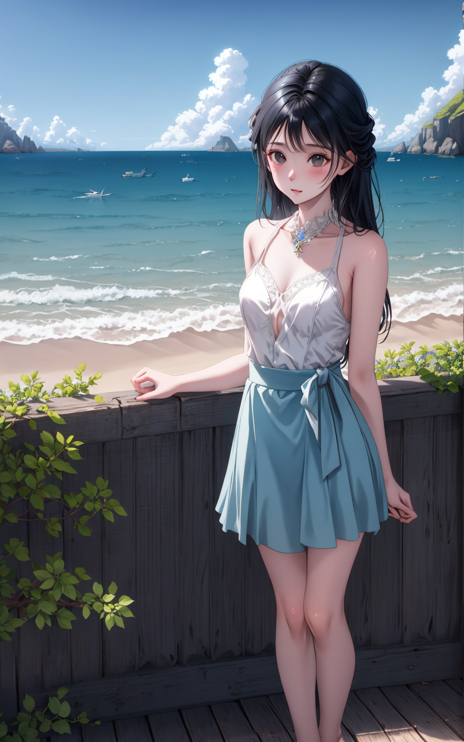 海边,沙滩,阳光,美女/动漫,二次元【图包+tag+模型+lora】