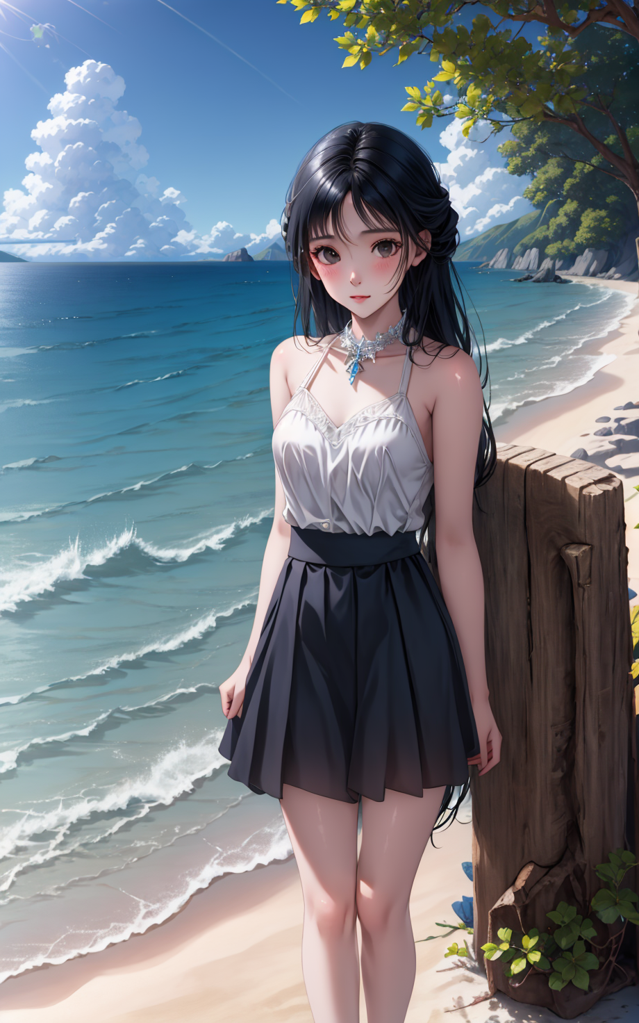海边,沙滩,阳光,美女/动漫,二次元【图包+tag+模型+lora】