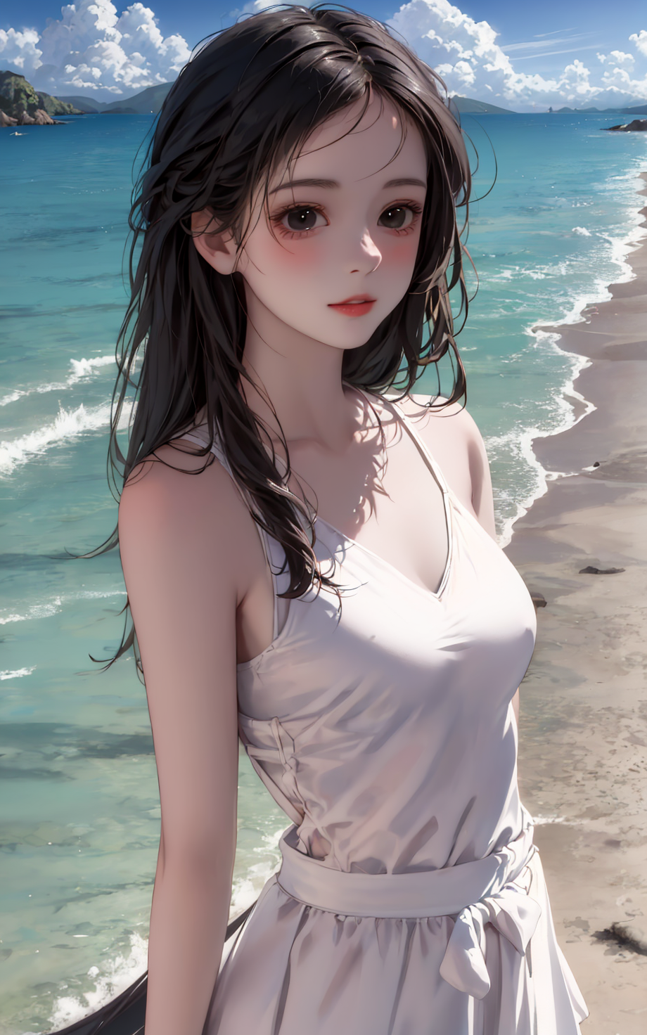 海边,沙滩,阳光,美女/动漫,二次元【图包+tag+模型+lora】