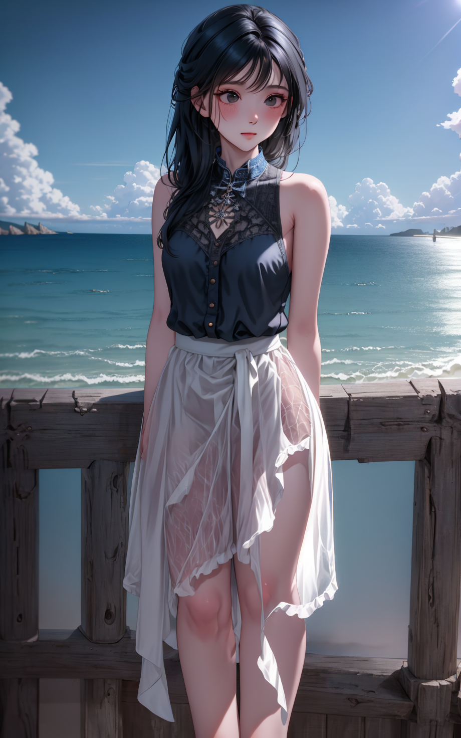 海边,沙滩,阳光,美女/动漫,二次元【图包+tag+模型+lora】