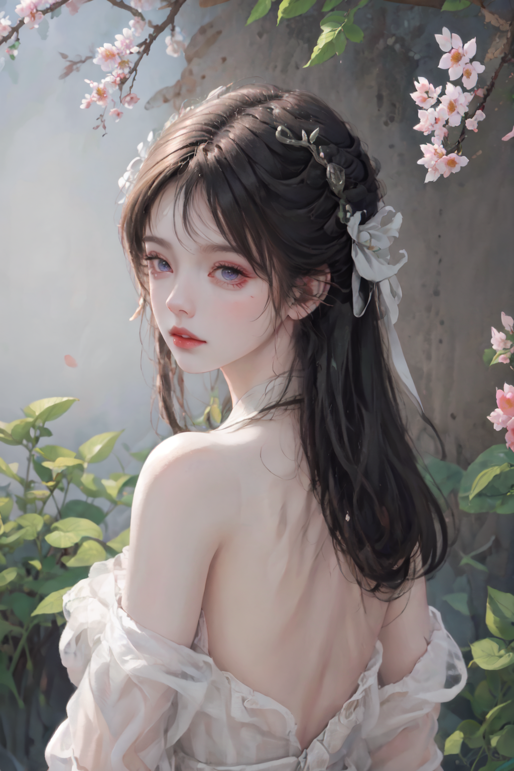 AI绘画2.5D冷艳美女,古风汉服高冷小姐姐分享【52P】