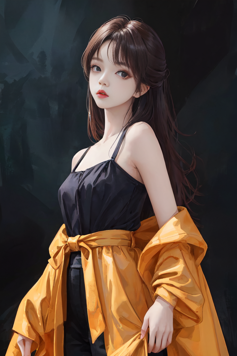 AI绘画美女时尚穿搭摄影肖像
