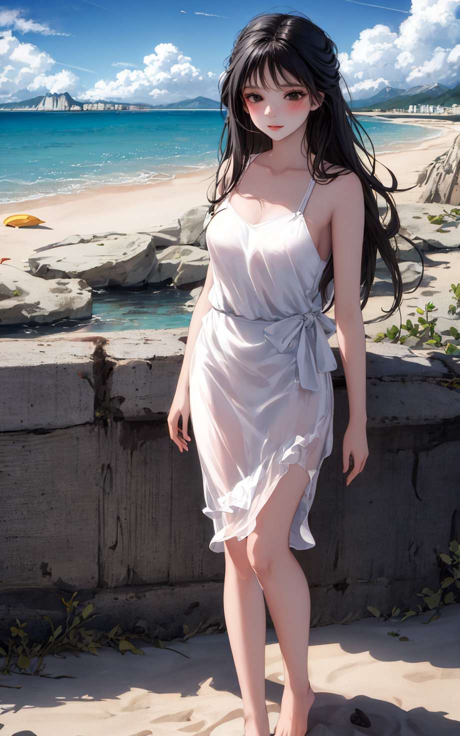 海边,沙滩,阳光,美女/动漫,二次元【图包+tag+模型+lora】