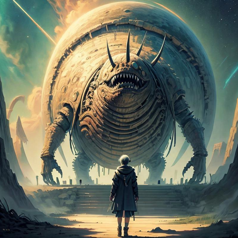 面对巨大的怪物/facing huge monsterHOTIQ烧脑社区