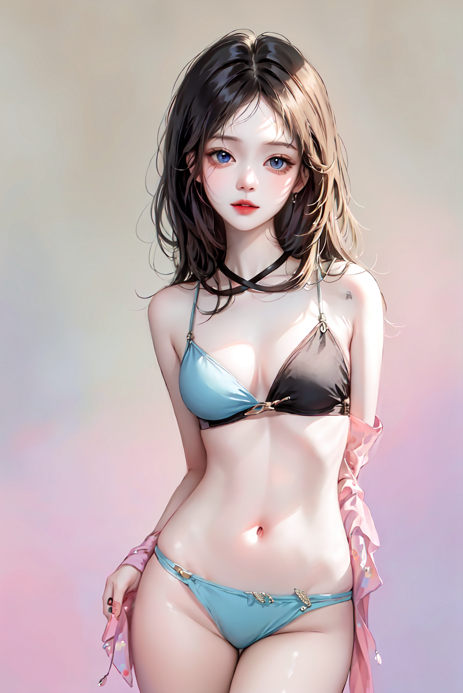 异次元的AI大门|半现实AI美女，极品身材，超美的容颜，超喜欢的魔鬼身材美女【】