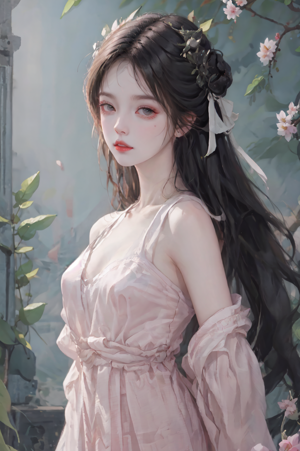 AI绘画2.5D冷艳美女,古风汉服高冷小姐姐分享【52P】