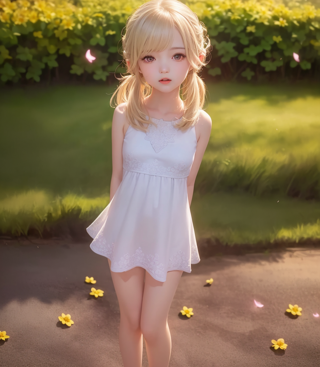 AI作品分享-可爱的娃娃脸小女孩38p